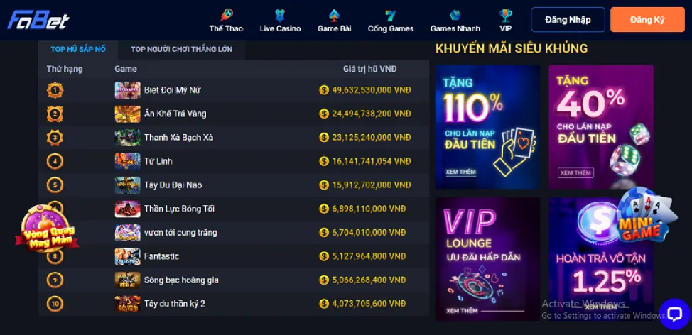 Chương Trình VIP win78 login